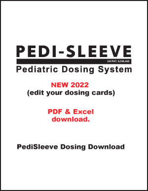 Pedi-Sleeve Dosing Cards